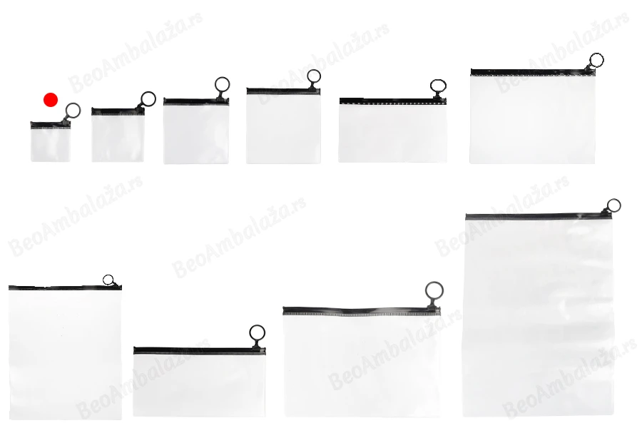Poluprovidna kesica (PVC) 60x60 mm sa crnim patent  (zip) zatvaračem - 12 kom-grupa_slika