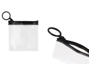 Poluprovidna kesica (PVC) 80x80 mm sa crnim patent (zip) zatvaračem - 12 kom Poluprovidna kesica (PVC) 80x80 mm sa crnim patent (zip) zatvaračem - 12 kom