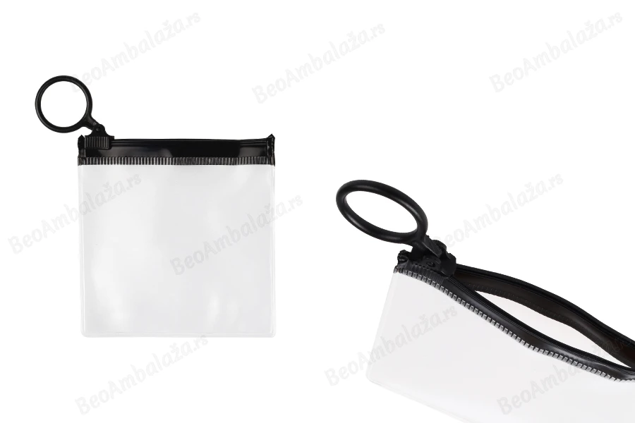 Poluprovidna kesica (PVC) 80x80 mm sa crnim patent  (zip) zatvaračem - 12 kom-slika_proizvoda