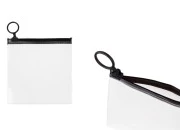 Poluprovidna kesica (PVC) 120x120 mm sa crnim patent  (zip) zatvaračem - 12 kom