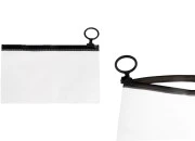 Poluprovidna kesica (PVC) 150x100 mm sa crnim patent (zip) zatvaračem - 12 kom Poluprovidna kesica (PVC) 150x100 mm sa crnim patent (zip) zatvaračem - 12 kom