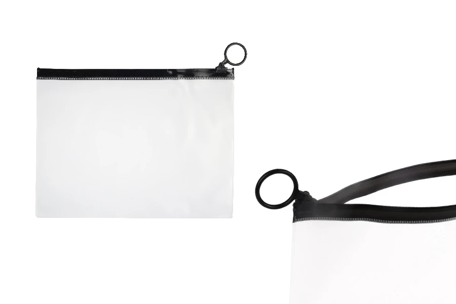 Poluprovidna kesica (PVC) 200x150 mm sa crnim patent (zip) zatvaračem - 12 kom Poluprovidna kesica (PVC) 200x150 mm sa crnim patent (zip) zatvaračem - 12 kom