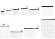 Poluprovidna kesica (PVC) 250x300 mm sa crnim patent (zip) zatvaračem - 12 kom Poluprovidna kesica (PVC) 250x300 mm sa crnim patent (zip) zatvaračem - 12 kom