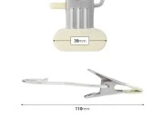 Metalna kuka sa bež klipom 110x38 mm-dimenzije_slike