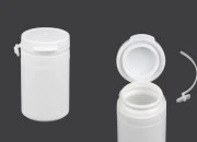 Bela plastična kutijica 30mL sa sigurnosnim klik poklopcem za pilule i kapsule Bela plastična kutijica 30mL sa sigurnosnim klik poklopcem za pilule i kapsule