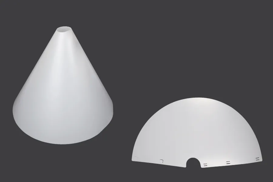 PVC konus za korigovanje odsjaja proizvoda na fotografijama 360x350 mm PVC konus za korigovanje odsjaja proizvoda na fotografijama 360x350 mm-slika_proizvoda