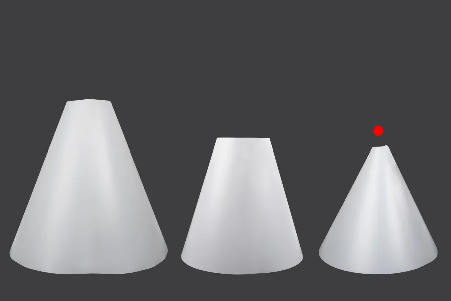 PVC konus za korigovanje odsjaja proizvoda na fotografijama 360x350 mm PVC konus za korigovanje odsjaja proizvoda na fotografijama 360x350 mm-grupa_slika