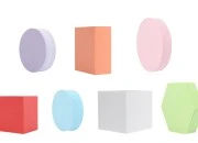 Penasti geometrijski oblici - rekviziti za fotografije (6 kom/set) u raznim bojama Penasti geometrijski oblici - rekviziti za fotografije (6 kom/set) u raznim bojama