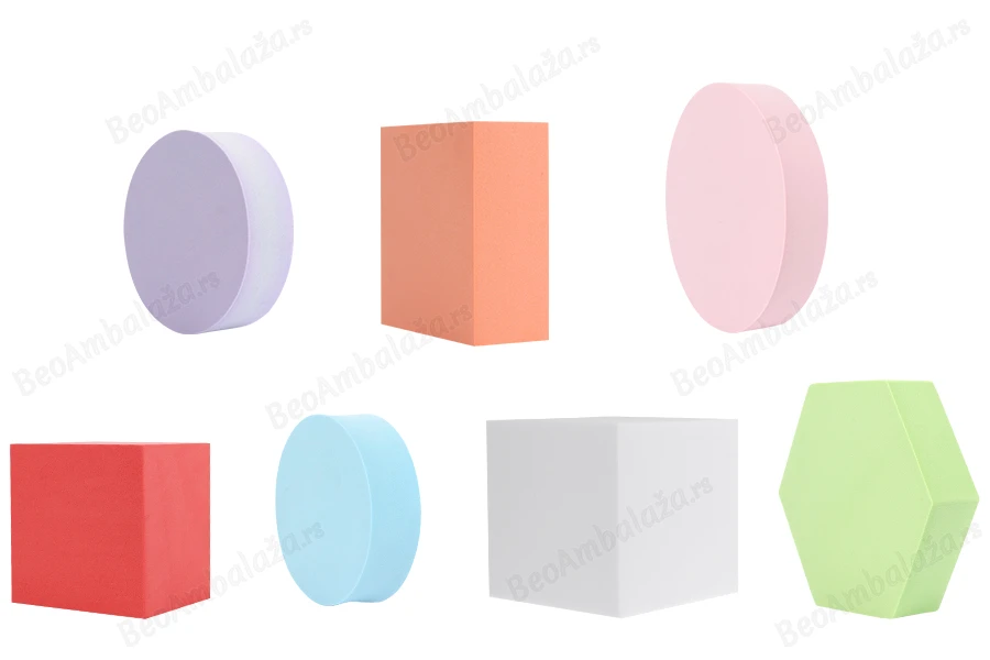 Penasti geometrijski oblici - rekviziti za fotografije (6 kom/set) u raznim bojama-grupa_slika