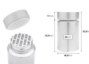 Plastična srebrna PET kutijica 100mL za lekove i kapsule - 12 kom