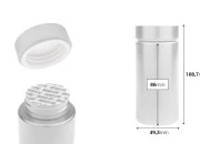 Plastična srebrna PET kutijica 180mL za lekove i kapsule - 12 kom