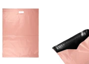 Kurirske vodootporne PE transportne kese 500x600 mm roze boje, sa samolepljivim zatvaranjem i ručkom - 100 kom Kurirske vodootporne PE transportne kese 500x600 mm roze boje, sa samolepljivim zatvaranjem i ručkom - 100 kom