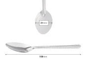 Metalna kašika srebrne boje - 100 mm