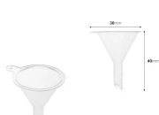 Plastični levak – prečnik 30 mm (donji deo 6 mm) - 6 kom