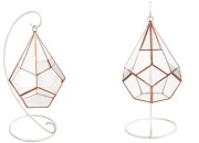 Stakleni ukrasni svećnjak koji se kači, sa metalnim postoljem-slika_proizvoda