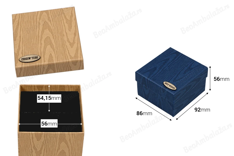 Kartonska poklon kutija 86x92x56mm u više boja - 12 kom-dimenzije_slike