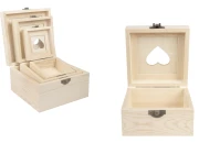 Set drvenih kutija sa prozorom u obliku srca i metalnom kopčom, u 3 veličine (S-M-L)-slika_proizvoda