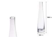 Ukrasna staklena flaša sa oblinama 240mL Ukrasna staklena flaša sa oblinama 240mL