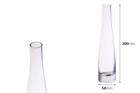 Ukrasna staklena flaša sa oblinama 240mL-2
