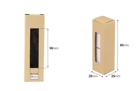 Papirna kutija 25x25x85 sa prozorom - 50 kom-2