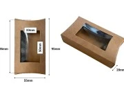 Kartonska kraft kutija 95x55x20mm sa prozorom i zaobljenim stranicama, za sapune - 50 kom-dimenzije_slike