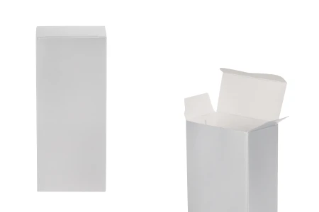 Srebrna kartonska kutija 64x35x160mm, za parfemsku bočicu 100mL - 20 kom-1