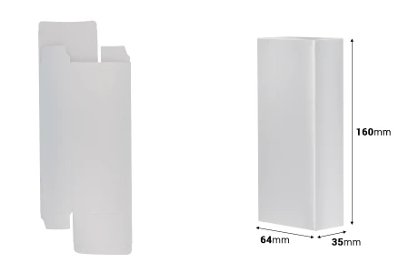 Srebrna kartonska kutija 64x35x160mm, za parfemsku bočicu 100mL - 20 kom-2