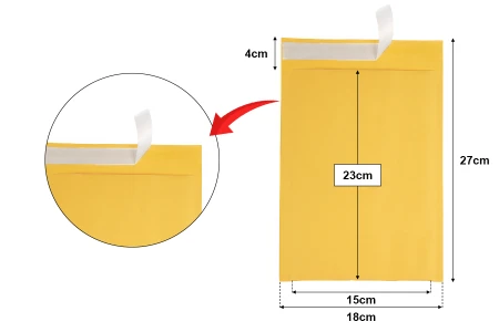 Koverta sa pucketavom folijom 18x23cm (pogodna za A5) - 10 kom-dimenzije_slike