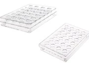 Stalak (postolje) od pleksiglasa 165x120x28mm - 24 otvora prečnika 15,5mm Stalak (postolje) od pleksiglasa 165x120x28mm - 24 otvora prečnika 15,5mm