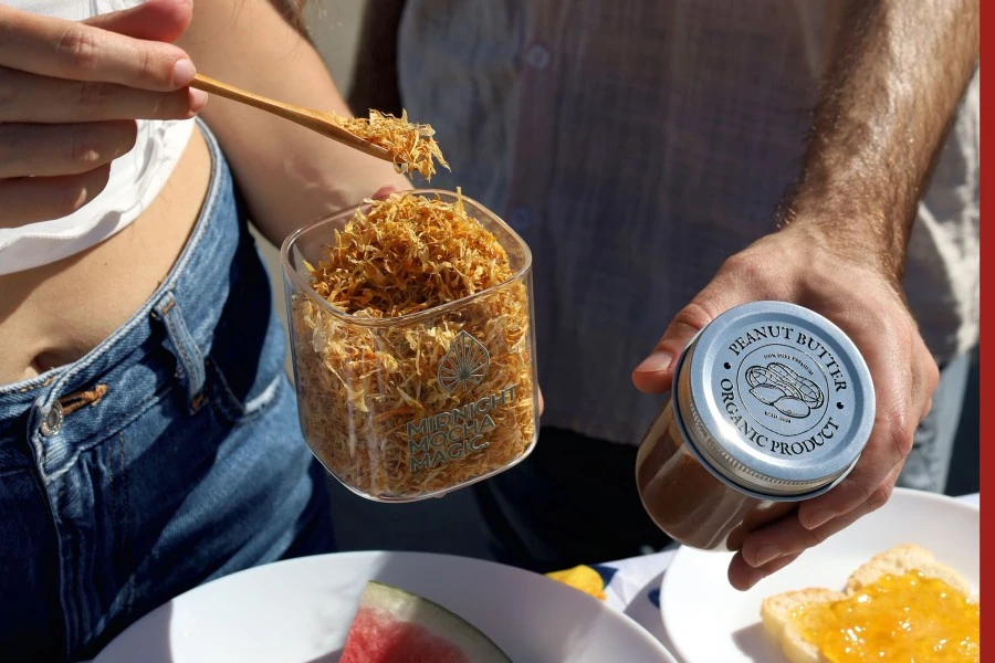 Staklena četvrtasta tegla 350mL, sa plastičnim srebrnim poklopcem i gumicom-grupa_slika