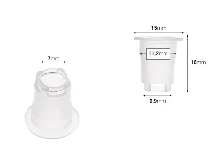 Unutrašnji regulator protoka - drenažni element za bočice sa grlom PP18 - 50 kom-2