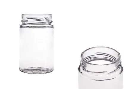Staklena okrugla tegla 212mL Plus (za T.O. 58 Deep zatvarač) - bez zatvarača-1