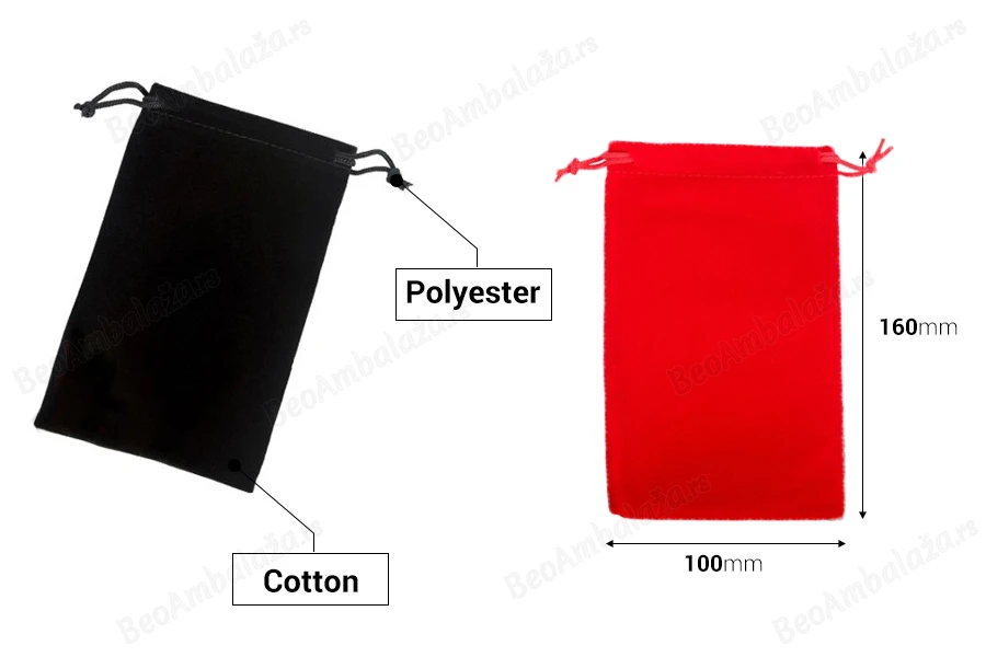 Vrećica od velura 100x160mm, u dve boje - 50 kom-grupa_slika