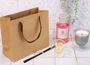 Papirna kraft ekološka kesa 260x110x230mm, sa braon trakom - 20 kom-grupa_slika