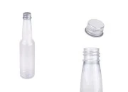Plastična providna flašica 150mL sa aluminijumskim zatvaračem i zaptivkom - 12 kom