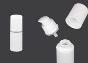 Airless plastična bela flašica 15mL za kreme sa srebrnom linijom Airless plastična bela flašica 15mL za kreme sa srebrnom linijom-slika_proizvoda
