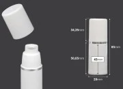 Airless plastična bela flašica 15mL za kreme sa srebrnom linijom Airless plastična bela flašica 15mL za kreme sa srebrnom linijom-dimenzije_slike