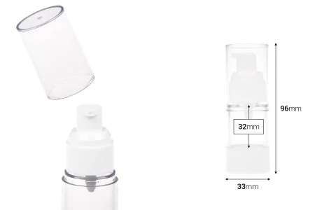 Airless plastična providna flašica 15mL za kreme-2