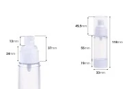 Airless plastična providna bočica 30mL za kreme Airless plastična providna bočica 30mL za kreme