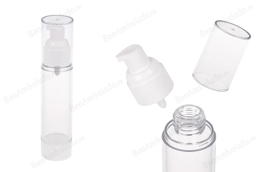 Airless plastična providna bočica 50mL za kreme-slika_proizvoda