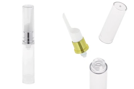 Airless providna bočica 10mL za serum sa detaljima u zlatnoj ili srebrnoj boji - 12 kom-1