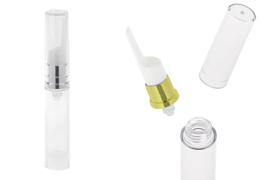 Airless providna bočica 10mL za serum sa detaljima u zlatnoj ili srebrnoj boji - 12 kom-slika_proizvoda