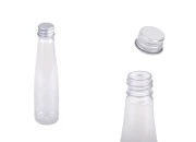 Plastična providna flašica 85mL sa aluminijumskim zatvaračem i zaptivkom - 12 kom
