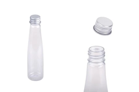 Plastična providna flašica 85mL sa aluminijumskim zatvaračem i zaptivkom - 12 kom-1