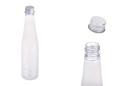 Plastična providna flašica 150mL sa aluminijumskim zatvaračem i zaptivkom - 12 kom-1