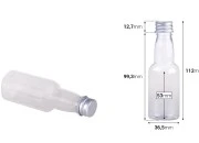 Plastična providna flašica 70mL sa aluminijumskim zatvaračem i zaptivkom - 12 kom Plastična providna flašica 70mL sa aluminijumskim zatvaračem i zaptivkom - 12 kom