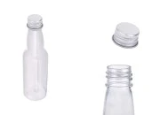 Plastična providna flašica 100mL sa aluminijumskim zatvaračem i zaptivkom - 12 kom