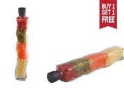 Staklena bočica 280mL sa povrćem, za dekoraciju kuhinje-slika_proizvoda