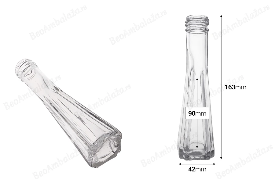 Staklena flašica 50mL za ulje, sirće, piće ili dekoraciju-dimenzije_slike