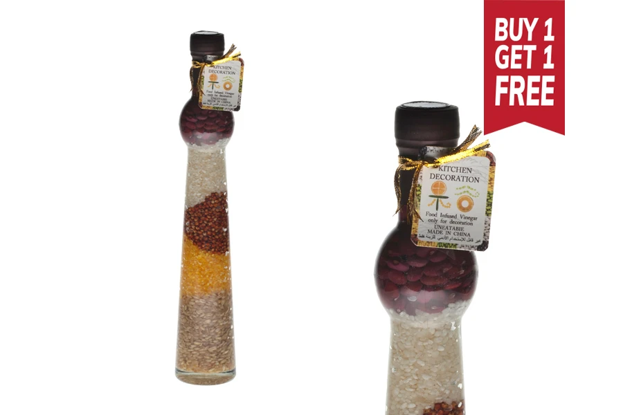 Staklena bočica 210mL sa semenkama, za dekoraciju kuhinje-slika_proizvoda